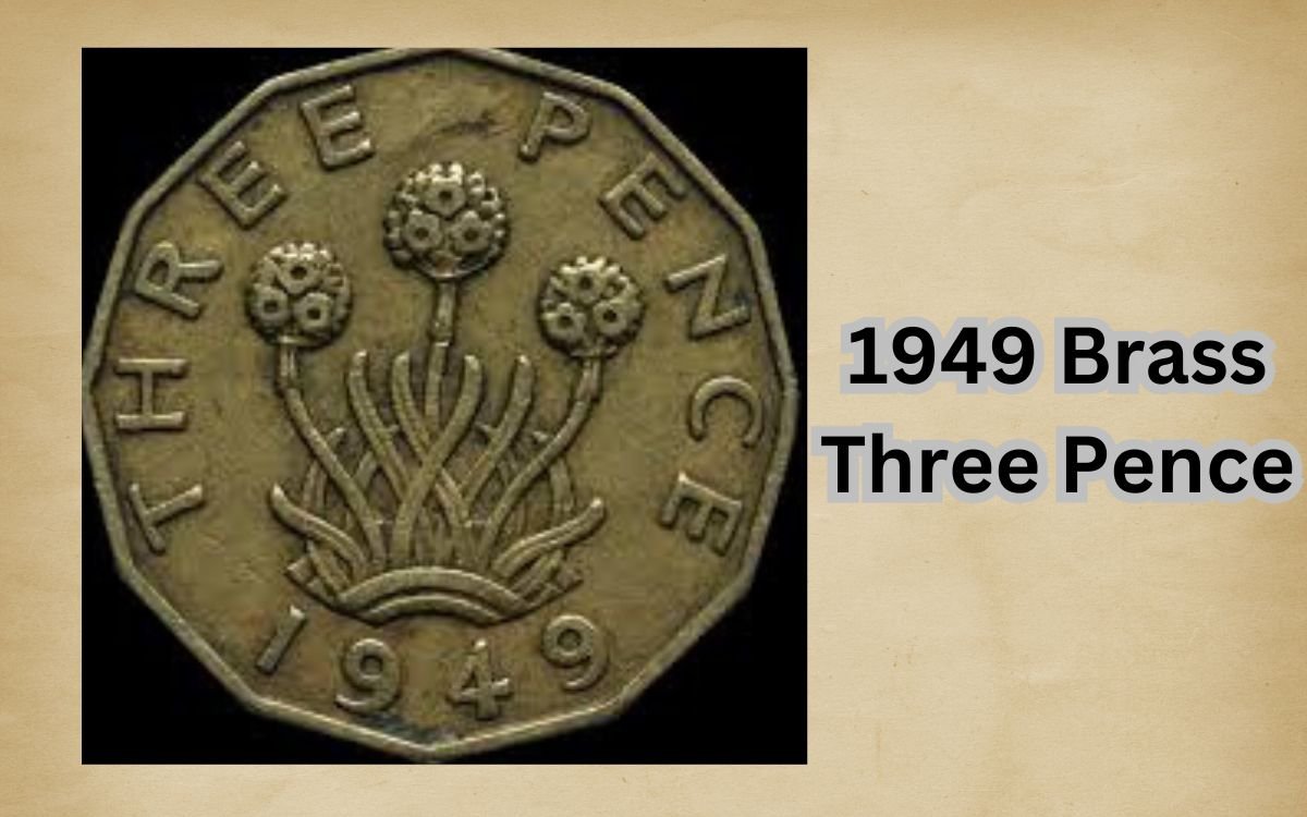  1949 Brass Three Pence: