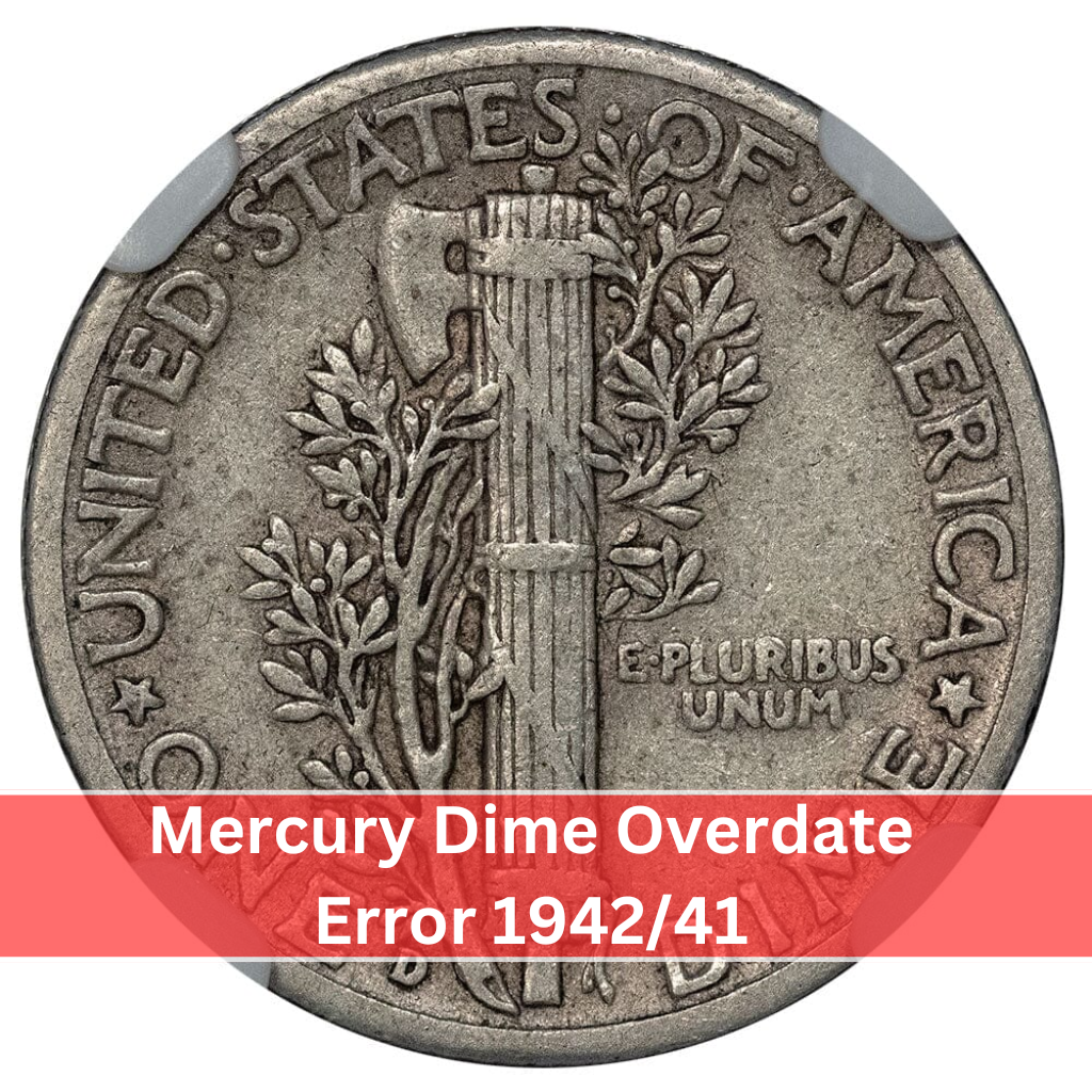 Mercury Dime Overdate Error 1942/41